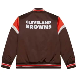 Mitchell & Ness Jackets & Outerwear-Heavyweight Satin Jacket Cleveland Browns