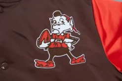 Mitchell & Ness Jackets & Outerwear-Heavyweight Satin Jacket Cleveland Browns