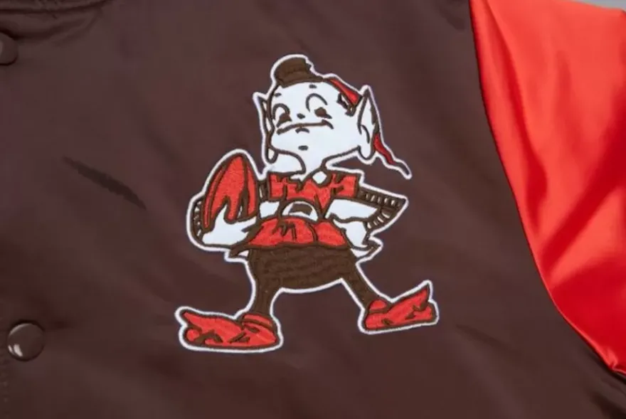 Mitchell & Ness Jackets & Outerwear-Heavyweight Satin Jacket Cleveland Browns