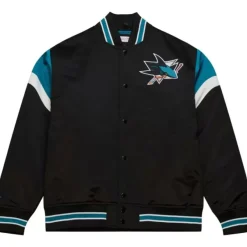 Mitchell & Ness Jackets & Outerwear-Heavyweight Satin Jacket San Jose Sharks