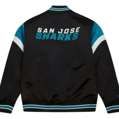 Mitchell & Ness Jackets & Outerwear-Heavyweight Satin Jacket San Jose Sharks