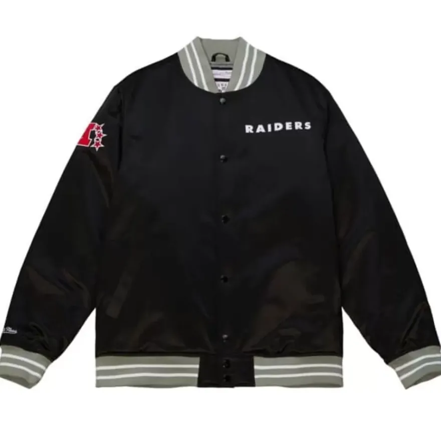 Mitchell & Ness Jackets & Outerwear-Heavyweight Satin Jacket Oakland Raiders
