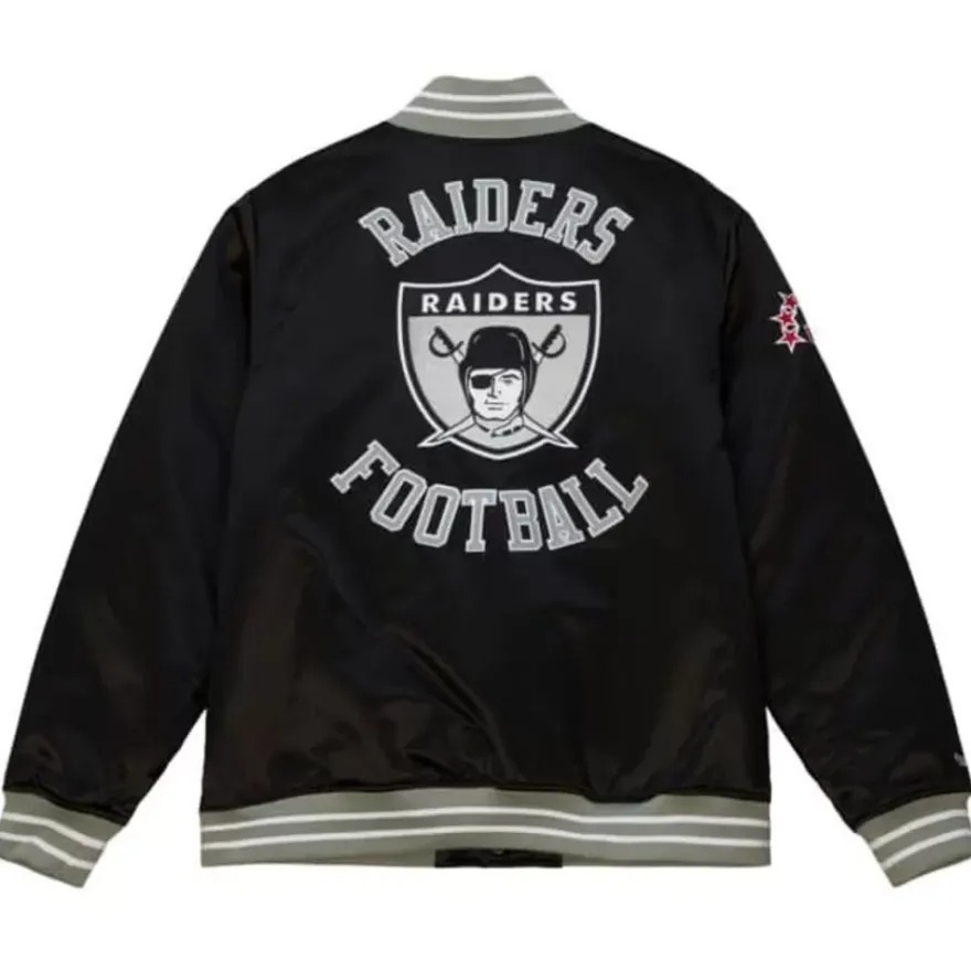 Mitchell & Ness Jackets & Outerwear-Heavyweight Satin Jacket Oakland Raiders