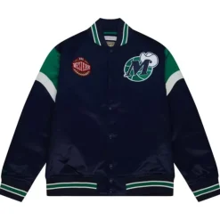 Mitchell & Ness Jackets & Outerwear-Heavyweight Satin Jacket Dallas Mavericks