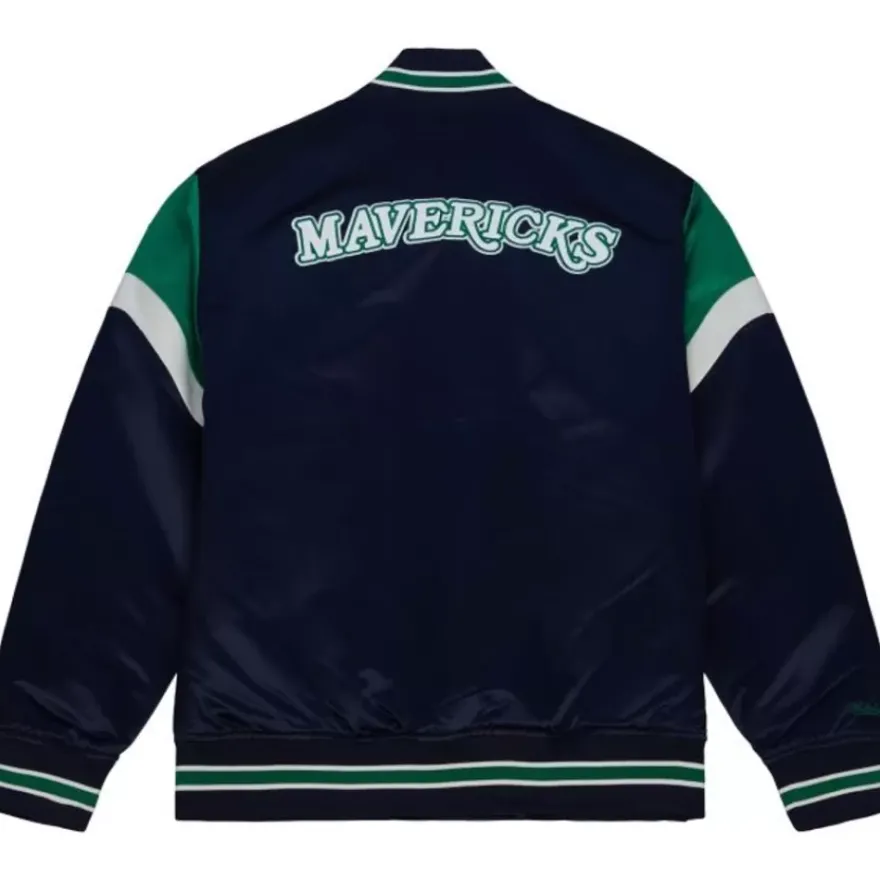 Mitchell & Ness Jackets & Outerwear-Heavyweight Satin Jacket Dallas Mavericks