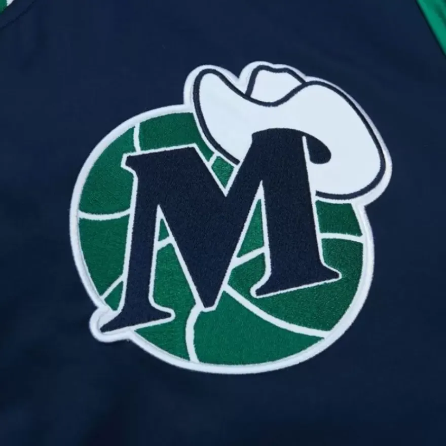 Mitchell & Ness Jackets & Outerwear-Heavyweight Satin Jacket Dallas Mavericks