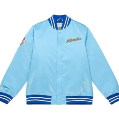 Mitchell & Ness Jackets & Outerwear-Heavyweight Satin Jacket Milwaukee Brewers