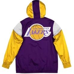 Mitchell & Ness Jackets & Outerwear-Highlight Reel Windbreaker Los Angeles Lakers