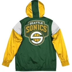 Mitchell & Ness Jackets & Outerwear-Highlight Reel Windbreaker Seattle Supersonics