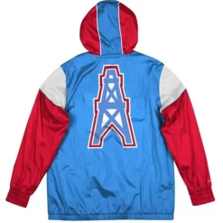 Mitchell & Ness Jackets & Outerwear-Highlight Reel Windbreaker Houston Oilers