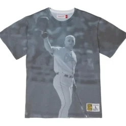 Mitchell & Ness T-Shirts & Tops-Highlight Sublimated Player Tee Baltimore Orioles Cal Ripken Jr