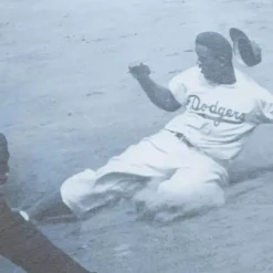 Mitchell & Ness T-Shirts & Tops-Highlight Sublimated Player Tee Brooklyn Dodgers Jackie Robinson