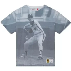 Mitchell & Ness T-Shirts & Tops-Highlight Sublimated Player Tee Houston Astros Nolan Ryan