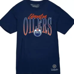 Mitchell & Ness T-Shirts & Tops-Hip Check Tee Edmonton Oilers