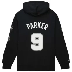 Mitchell & Ness Hoodies & Sweatshirts-Hof Fleece Hoodie San Antonio Spurs Tony Parker