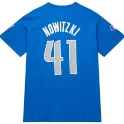 Mitchell & Ness T-Shirts & Tops-Hof N&N Premium Tee Dallas Mavericks Dirk Nowitzki