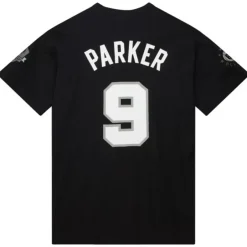 Mitchell & Ness T-Shirts & Tops-Hof N&N Premium Tee San Antonio Spurs Tony Parker