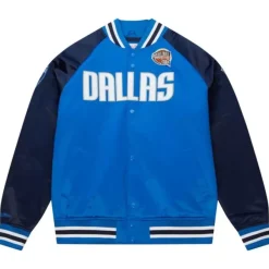 Mitchell & Ness Jackets & Outerwear-Hof N&N Satin Jacket Dallas Mavericks Dirk Nowitzki