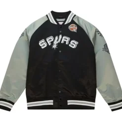 Mitchell & Ness Jackets & Outerwear-Hof N&N Satin Jacket San Antonio Spurs Tony Parker