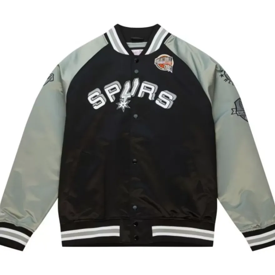 Mitchell & Ness Jackets & Outerwear-Hof N&N Satin Jacket San Antonio Spurs Tony Parker