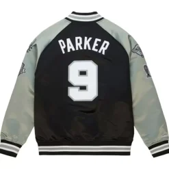 Mitchell & Ness Jackets & Outerwear-Hof N&N Satin Jacket San Antonio Spurs Tony Parker