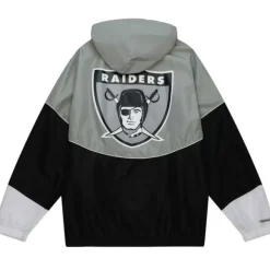 Mitchell & Ness Jackets & Outerwear-Home Team Lightweight Windbreaker Oakland Raiders