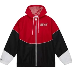Mitchell & Ness Jackets & Outerwear-Home Team Lightweight Windbreaker Miami Heat