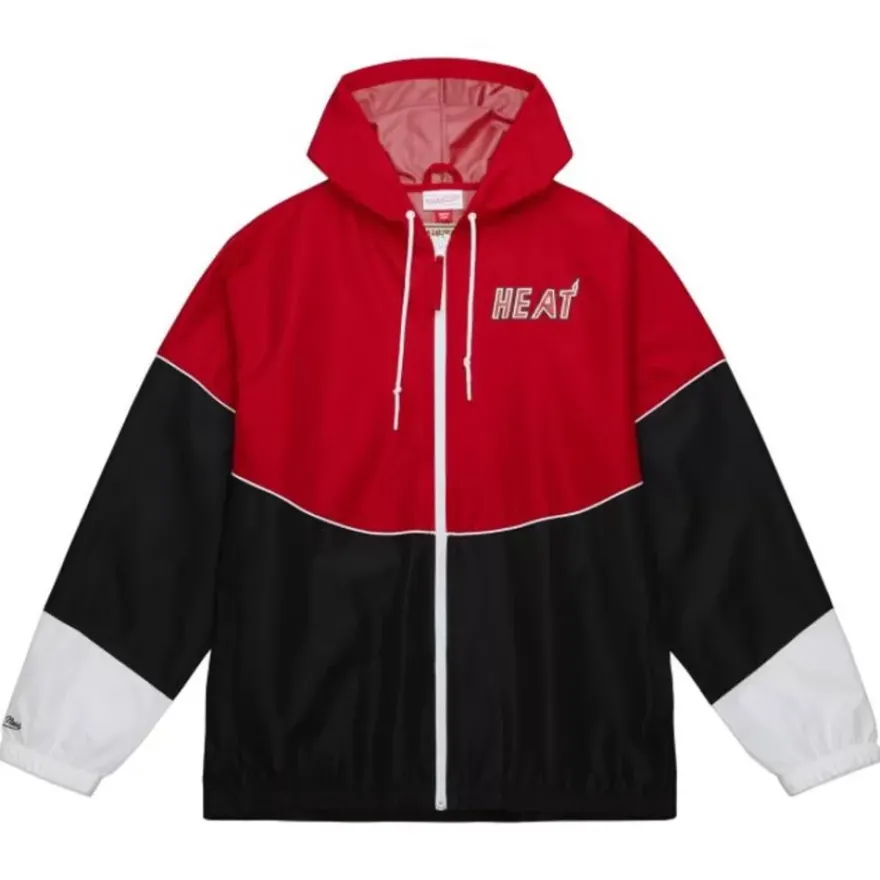 Mitchell & Ness Jackets & Outerwear-Home Team Lightweight Windbreaker Miami Heat