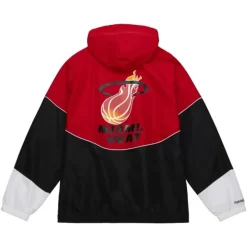 Mitchell & Ness Jackets & Outerwear-Home Team Lightweight Windbreaker Miami Heat