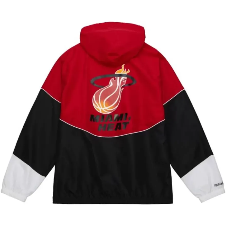 Mitchell & Ness Jackets & Outerwear-Home Team Lightweight Windbreaker Miami Heat