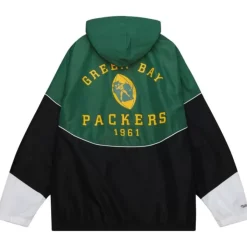 Mitchell & Ness Jackets & Outerwear-Home Team Lightweight Windbreaker Green Bay Packers