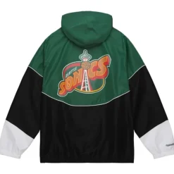 Mitchell & Ness Jackets & Outerwear-Home Team Lightweight Windbreaker Seattle Supersonics