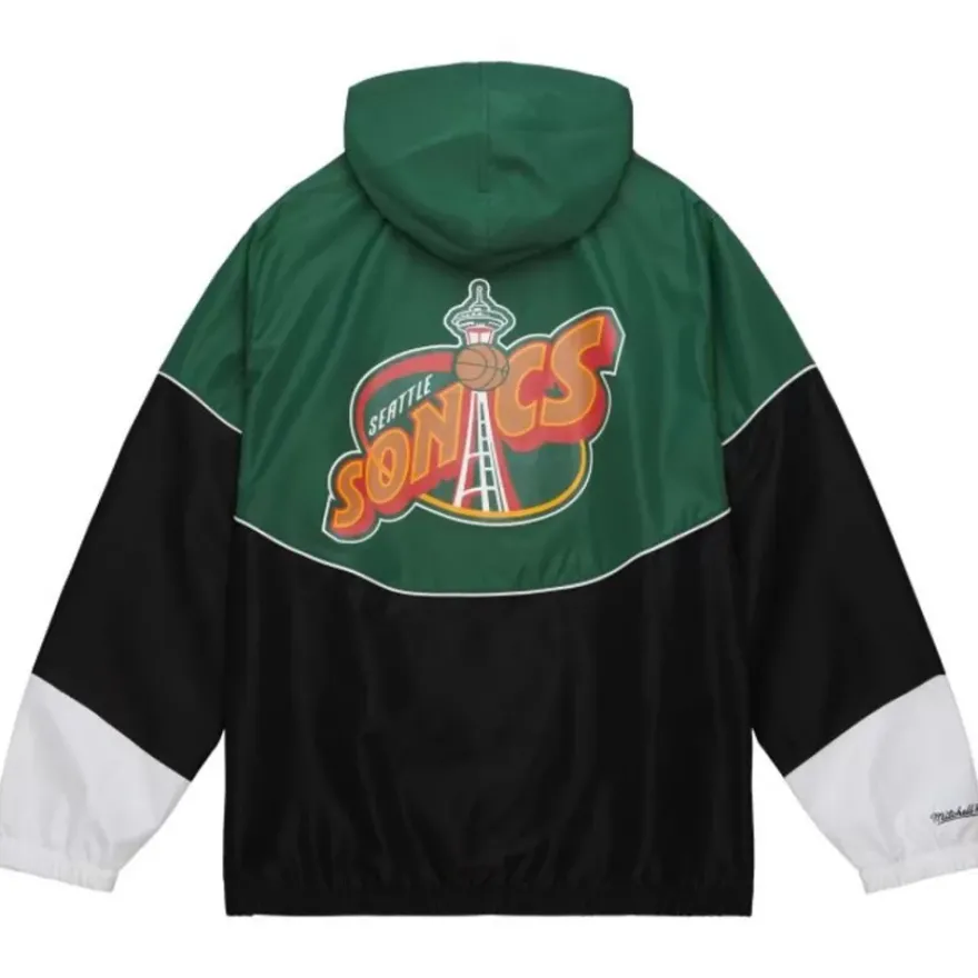 Mitchell & Ness Jackets & Outerwear-Home Team Lightweight Windbreaker Seattle Supersonics