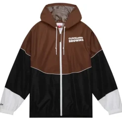 Mitchell & Ness Jackets & Outerwear-Home Team Lightweight Windbreaker Cleveland Browns