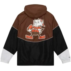 Mitchell & Ness Jackets & Outerwear-Home Team Lightweight Windbreaker Cleveland Browns