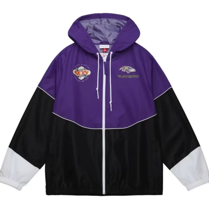 Mitchell & Ness Jackets & Outerwear-Home Team Lightweight Windbreaker Baltimore Ravens