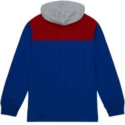 Mitchell & Ness T-Shirts & Tops-Hooded Rugby Polo Buffalo Bills
