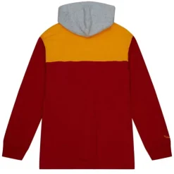 Mitchell & Ness Hoodies & Sweatshirts-Hooded Rugby Polo Kansas City Chiefs