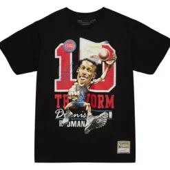 Mitchell & Ness T-Shirts & Tops-Hwc Caricatures Detroit Pistons Dennis Rodman