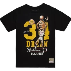 Mitchell & Ness T-Shirts & Tops-Hwc Caricatures Houston Rockets Hakeem Olajuwon