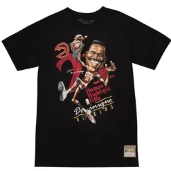 Mitchell & Ness T-Shirts & Tops-Hwc Caricatures Tee Atlanta Hawks Dominique Wilkins
