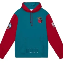 Mitchell & Ness Hoodies & Sweatshirts-Hwc Night Fleece Hoody Detroit Pistons