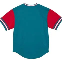 Mitchell & Ness T-Shirts & Tops-Hwc Night Mesh V-Neck Detroit Pistons