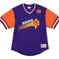 Mitchell & Ness T-Shirts & Tops-Hwc Night Mesh V-Neck Phoenix Suns