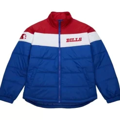 Mitchell & Ness Jackets & Outerwear-In The Clutch Puffer Jacket Vintage Logo Buffalo Bills
