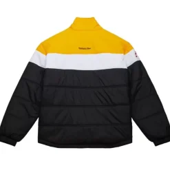 Mitchell & Ness Jackets & Outerwear-In The Clutch Puffer Jacket Vintage Logo Pittsburgh Steelers