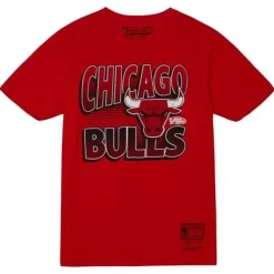 Mitchell & Ness T-Shirts & Tops-Incline Stacked Tee Chicago Bulls