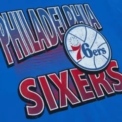 Mitchell & Ness T-Shirts & Tops-Incline Stacked Tee Philadelphia 76Ers