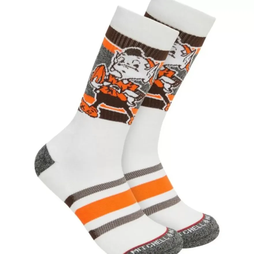 Mitchell & Ness Accessories-Interception Crew Socks Cleveland Browns