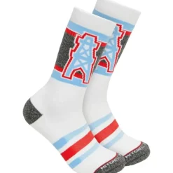Mitchell & Ness Accessories-Interception Crew Socks Houston Oilers